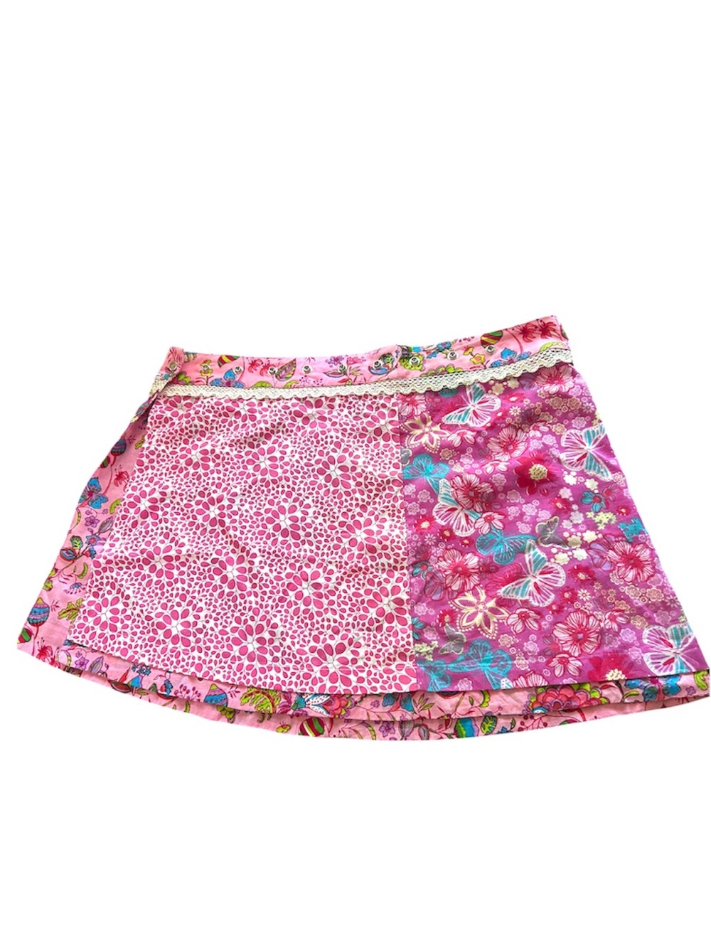 Moshiki Hot Cookie Reversible Wrap Skirt | Adjustable Snap Waist | Made in India